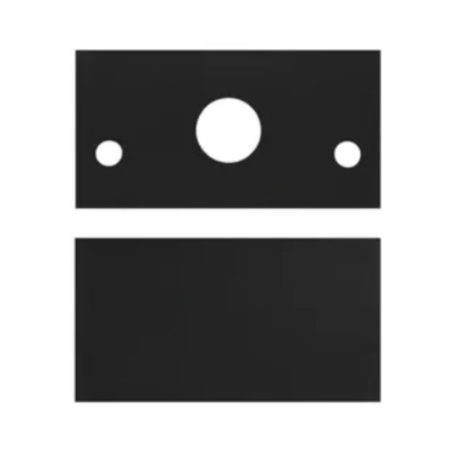 Rectangular black reflectors for Alphashot Micro